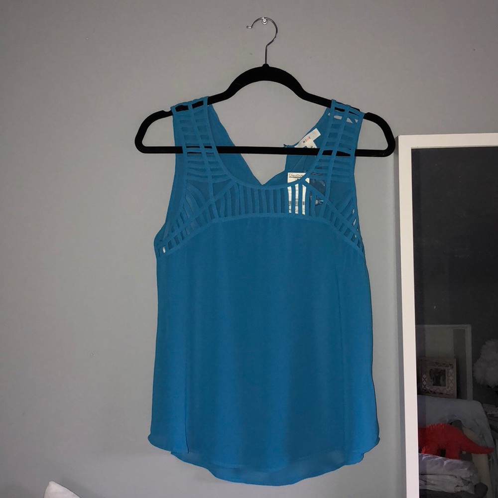 Blue fashion tank